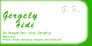 gergely hidi business card